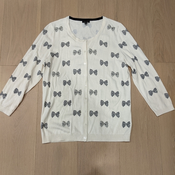 Talbots bow cardigan - Picture 1 of 6